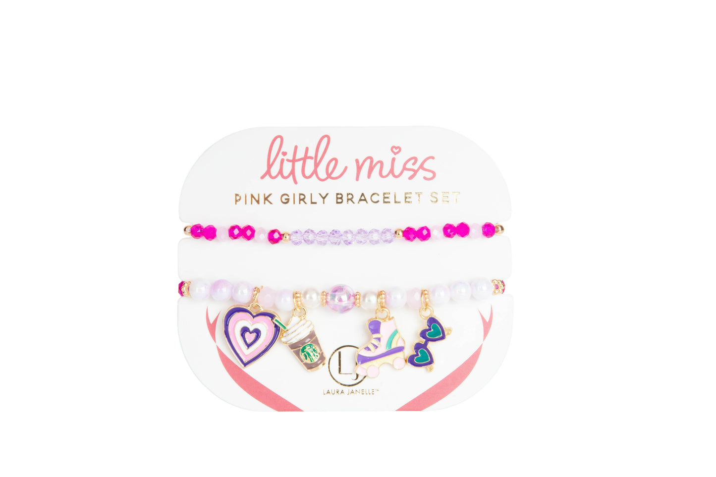Pink Girly Bracelet Set
