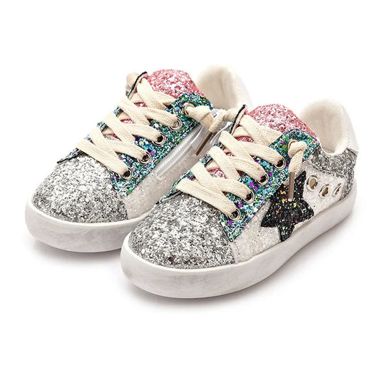 Star Multicolor Glitter Sneakers