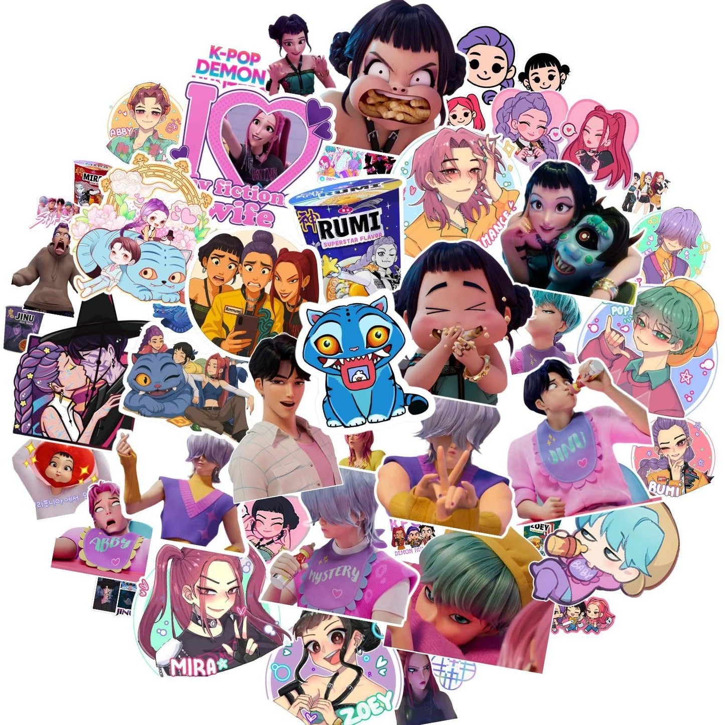 KPOP Demon Hunter Sticker Set