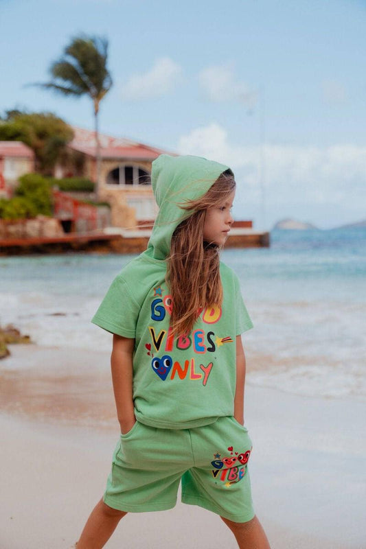 Good Vibes Only Shorts Set