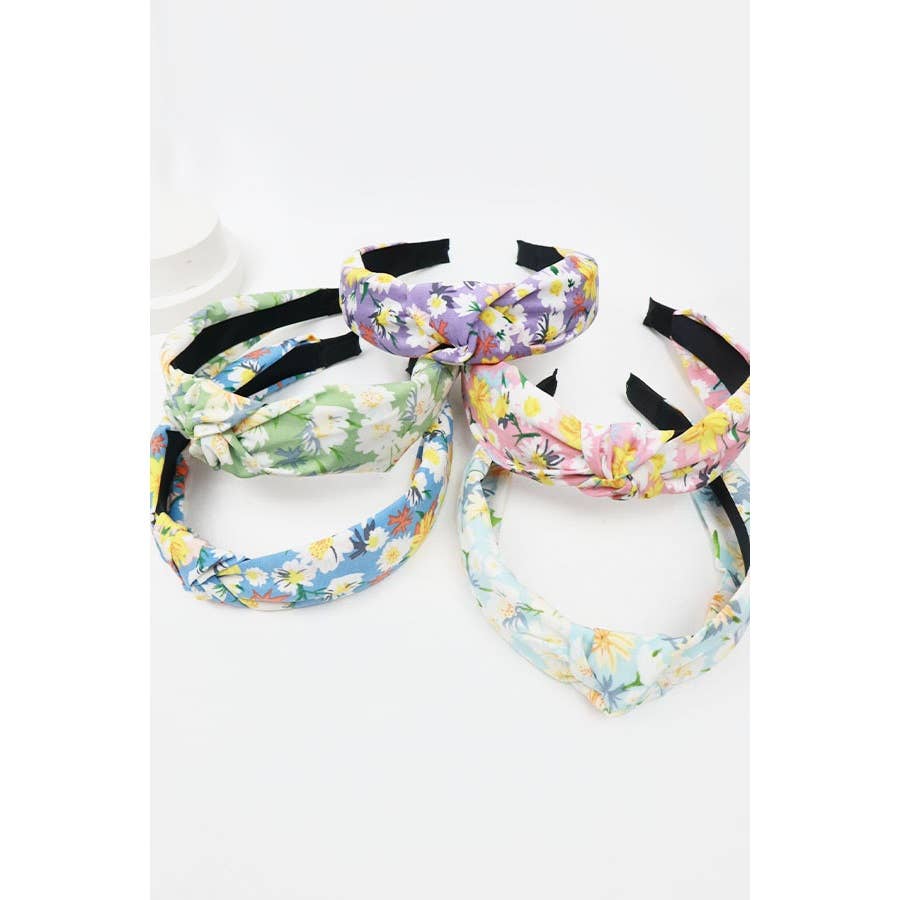 Floral Knotted Headbands- Assorted