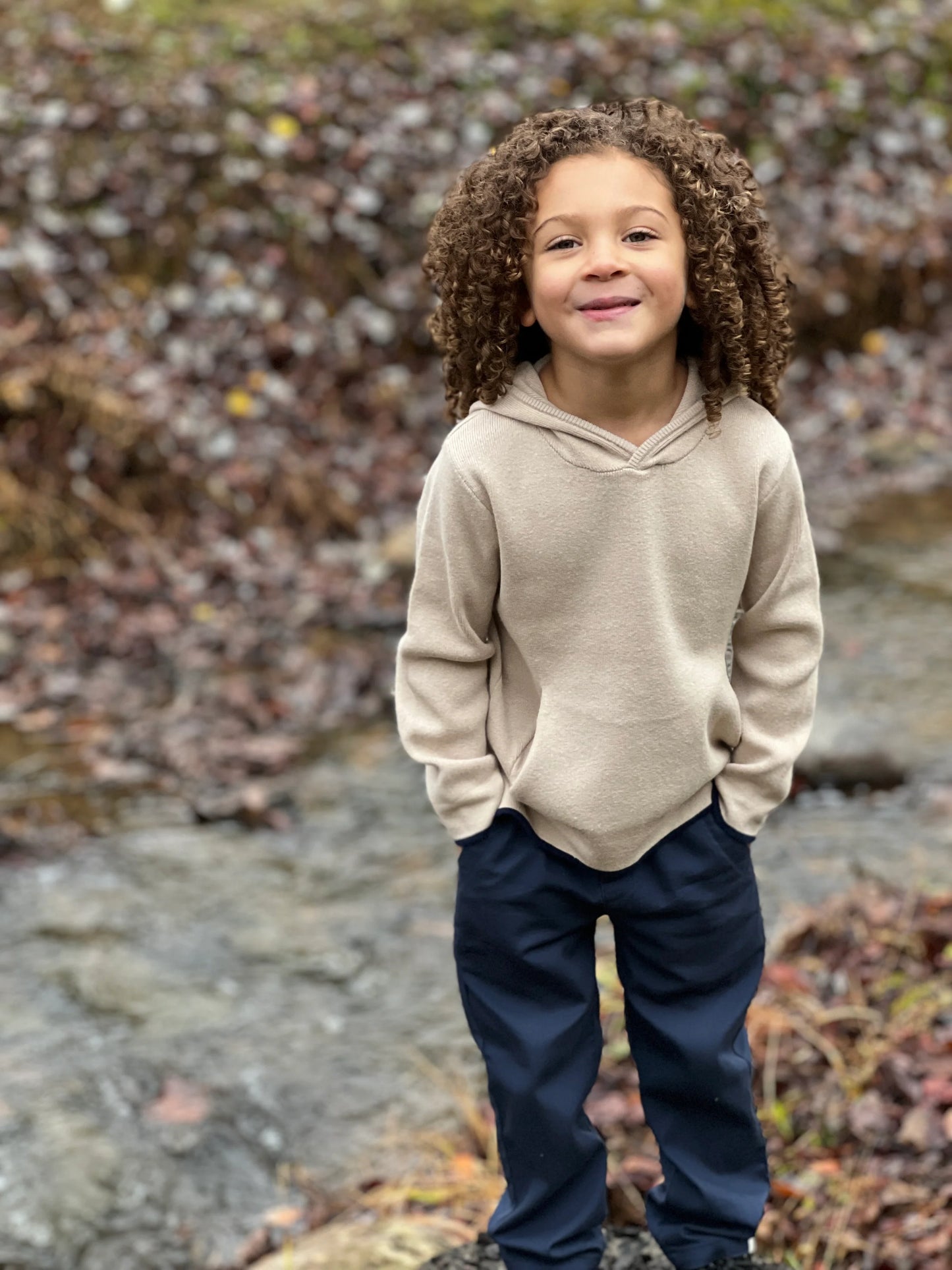 Cream Leiper Hooded Sweater