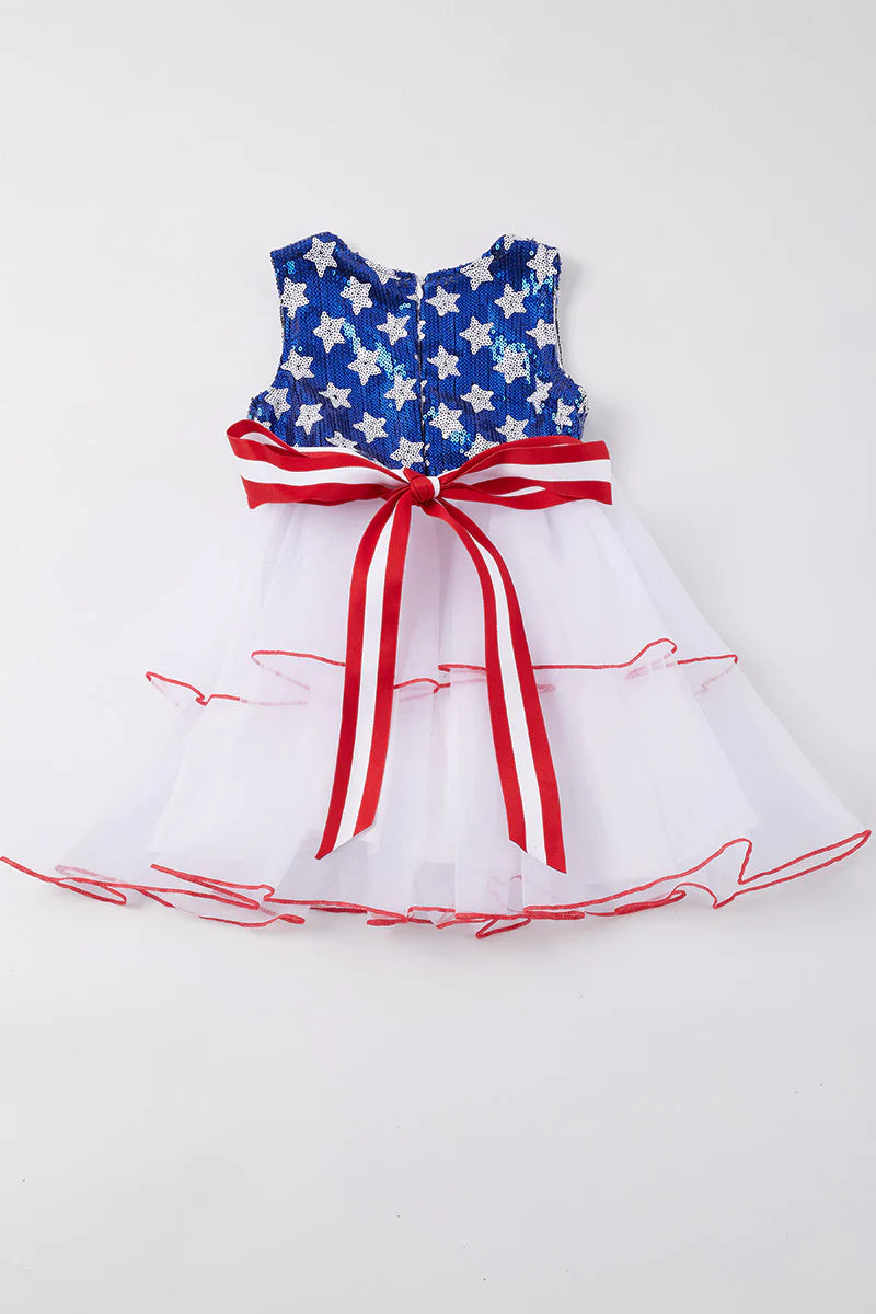 Sequin Star Patriotic Tutu Dress