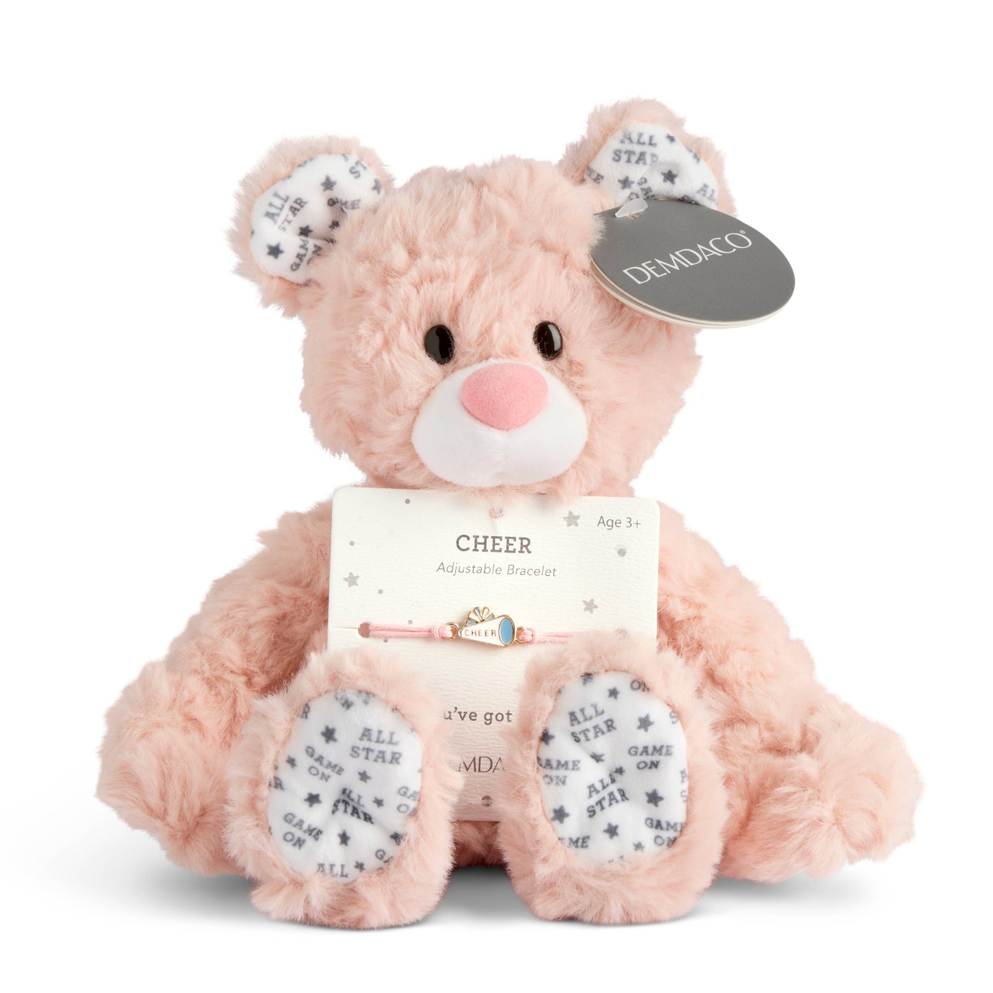 Cheerleader Bear Bracelet Gift Set