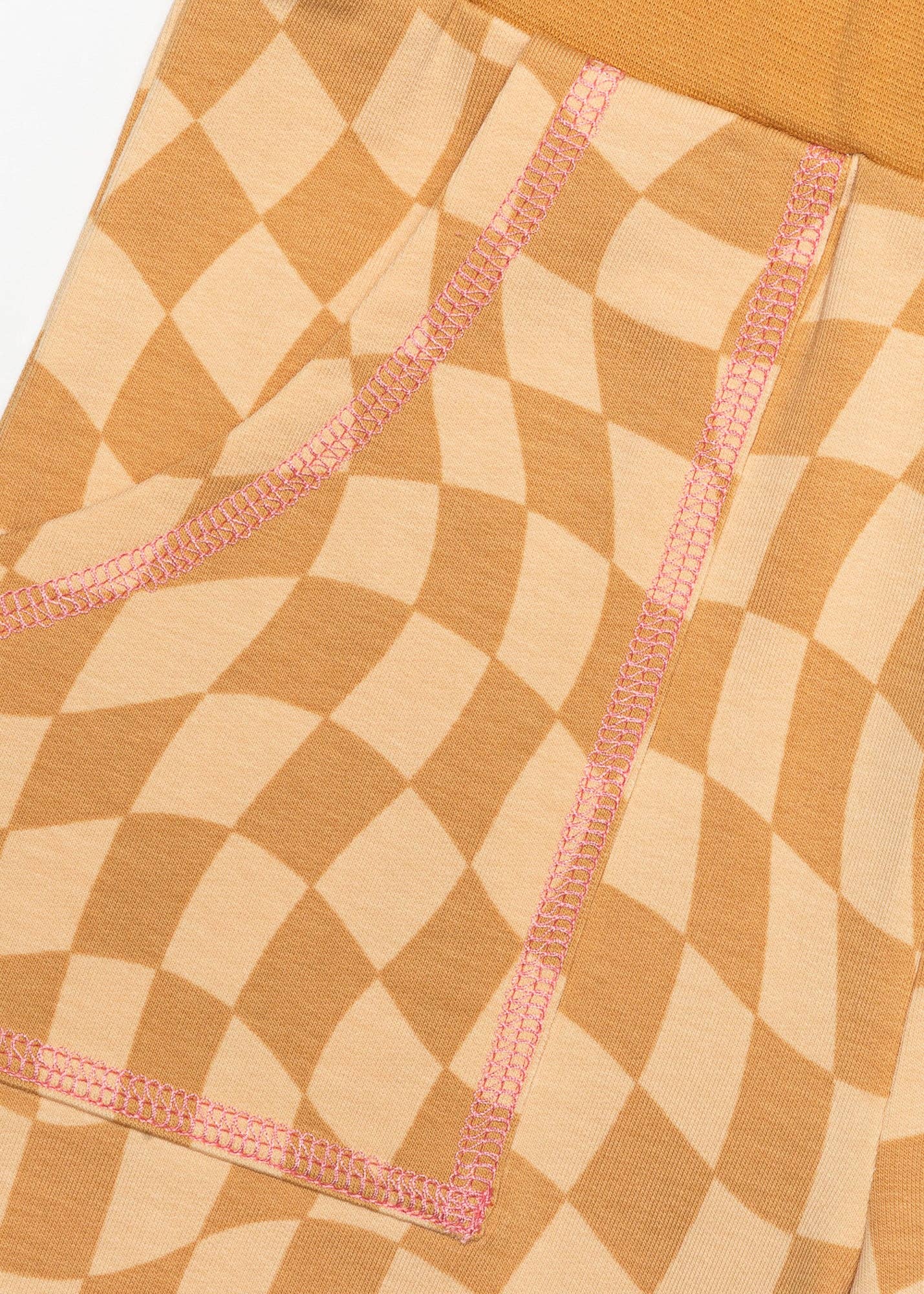 Twisted Check Sweatpants