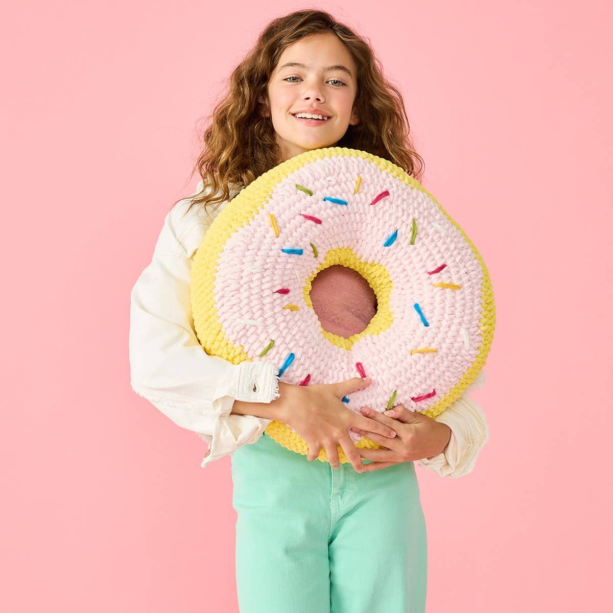 Crochet Donut Pillow