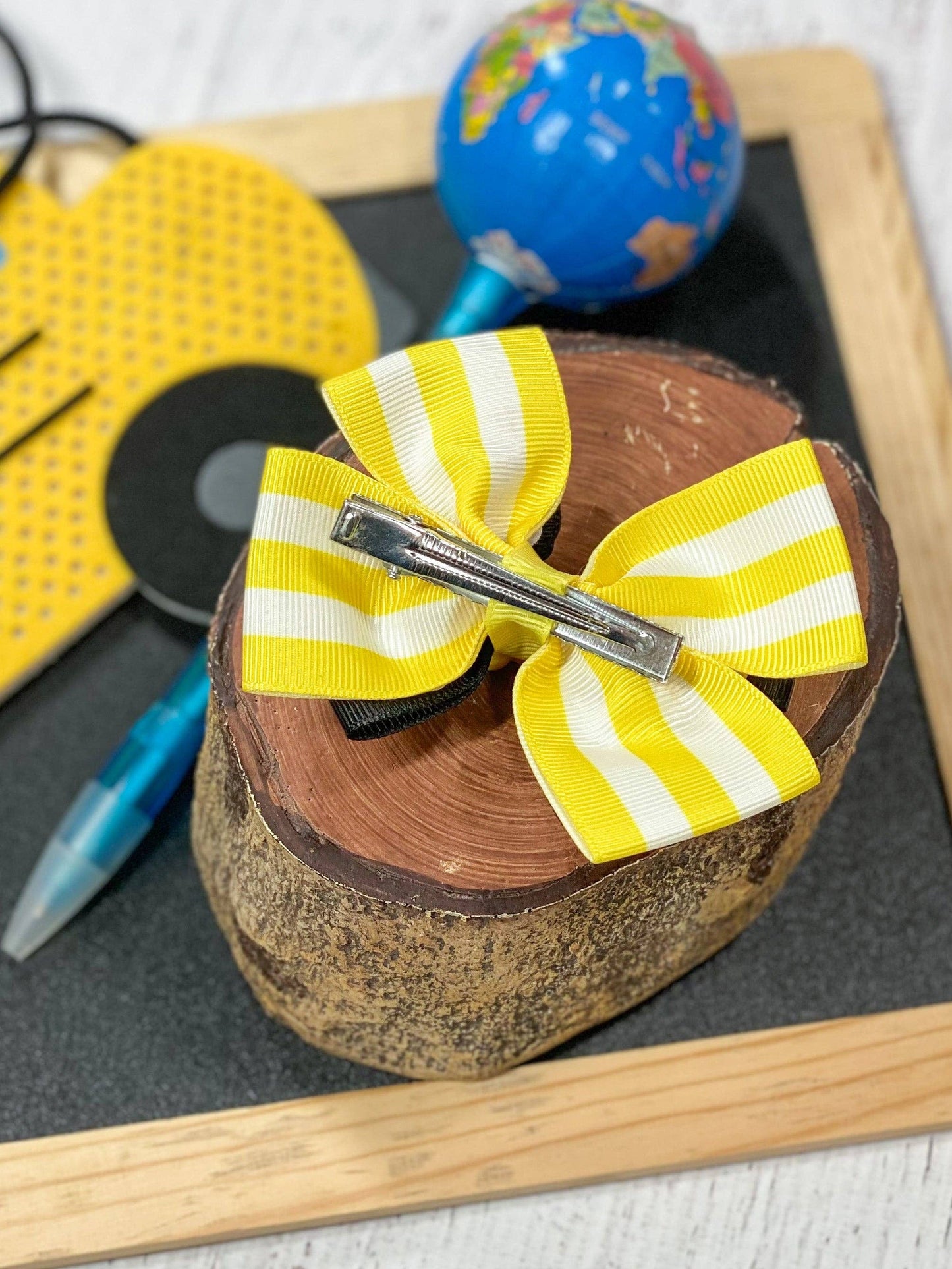 School Bus Hair Bow