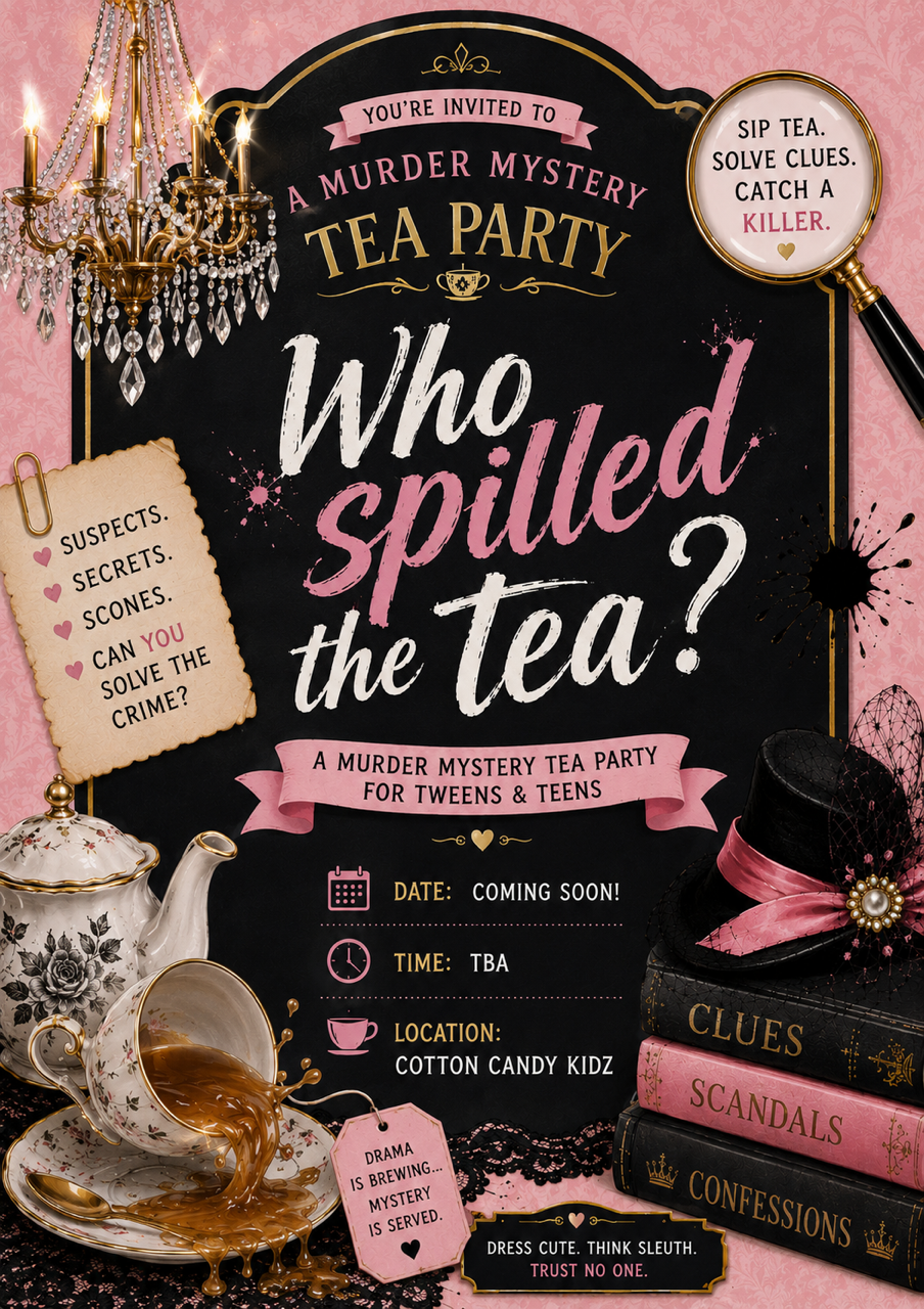 Who Spilled The Tea? Murder Mystery Party