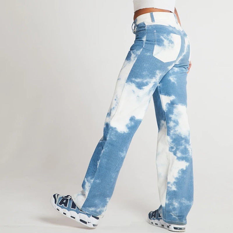 Bleached Denim Jeans