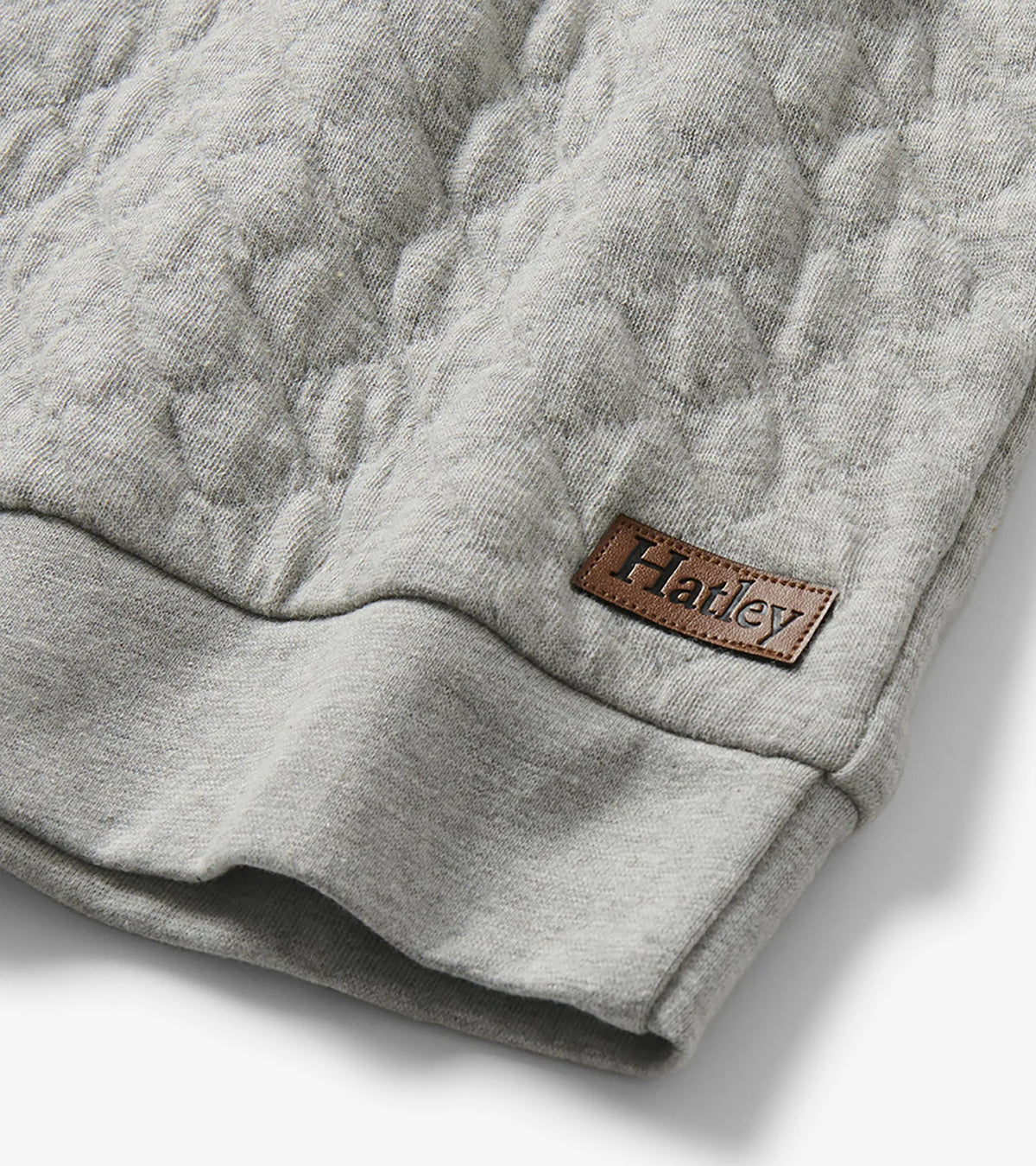 Athletic Grey Quilted Pullover