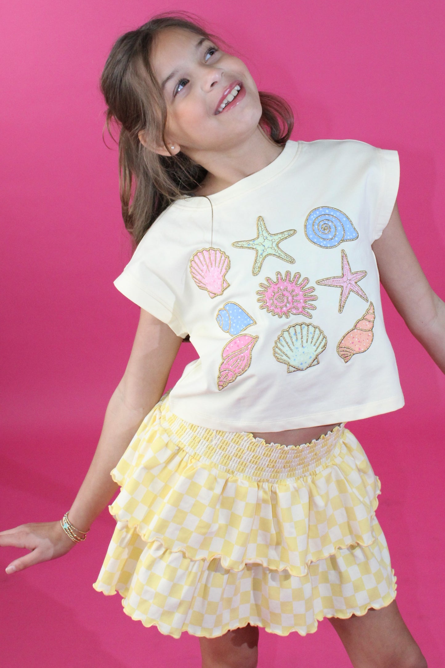 Seashells Applique Tank Top
