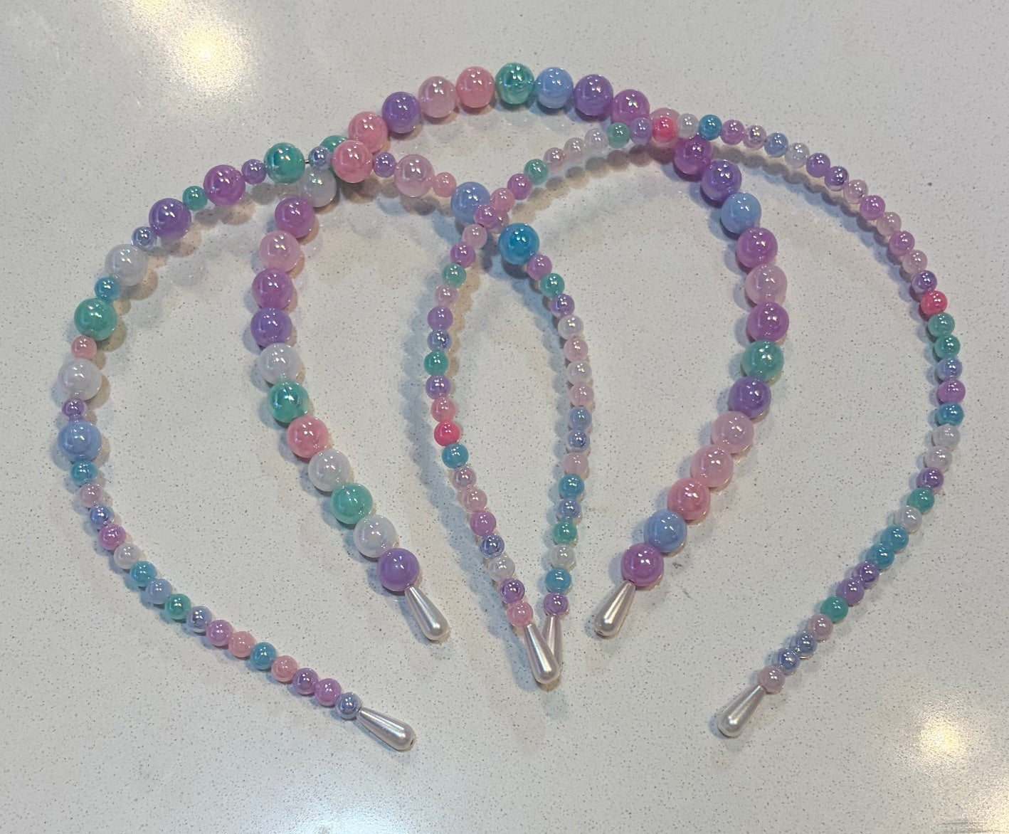 Colorful Pearl Headbands-Assorted