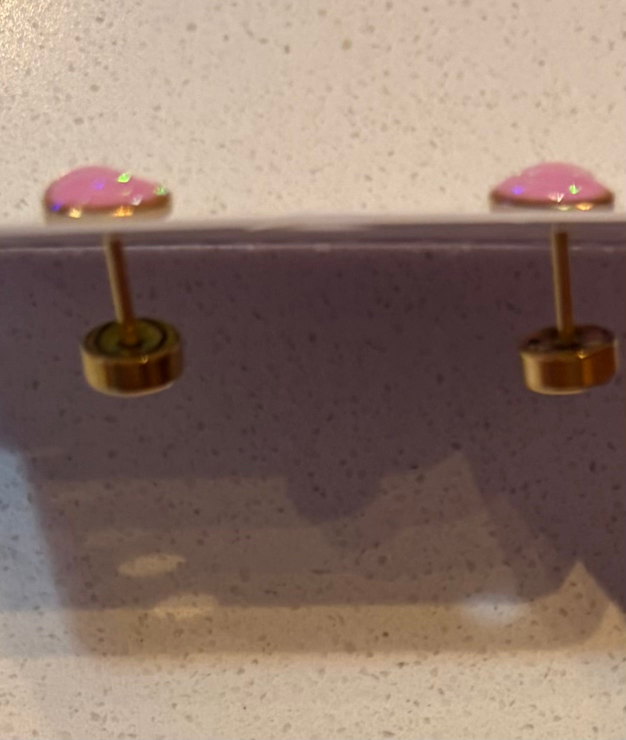 Heart Gold Stud Earrings
