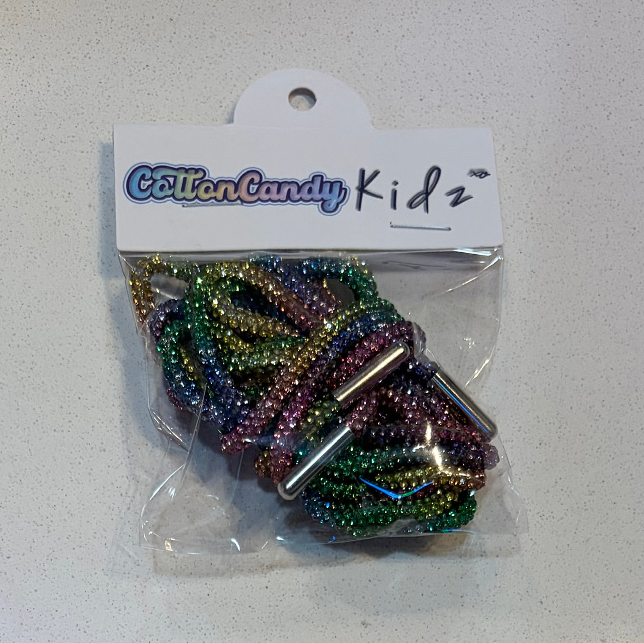 Rainbow Rhinestone Shoelaces