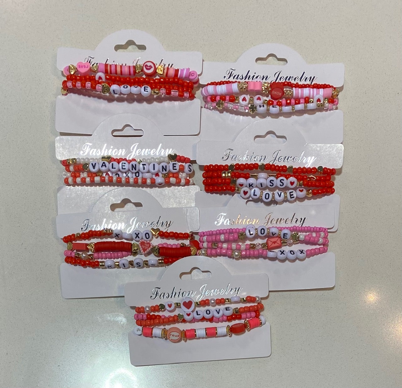 Valentine Bracelet Sets- Assorted