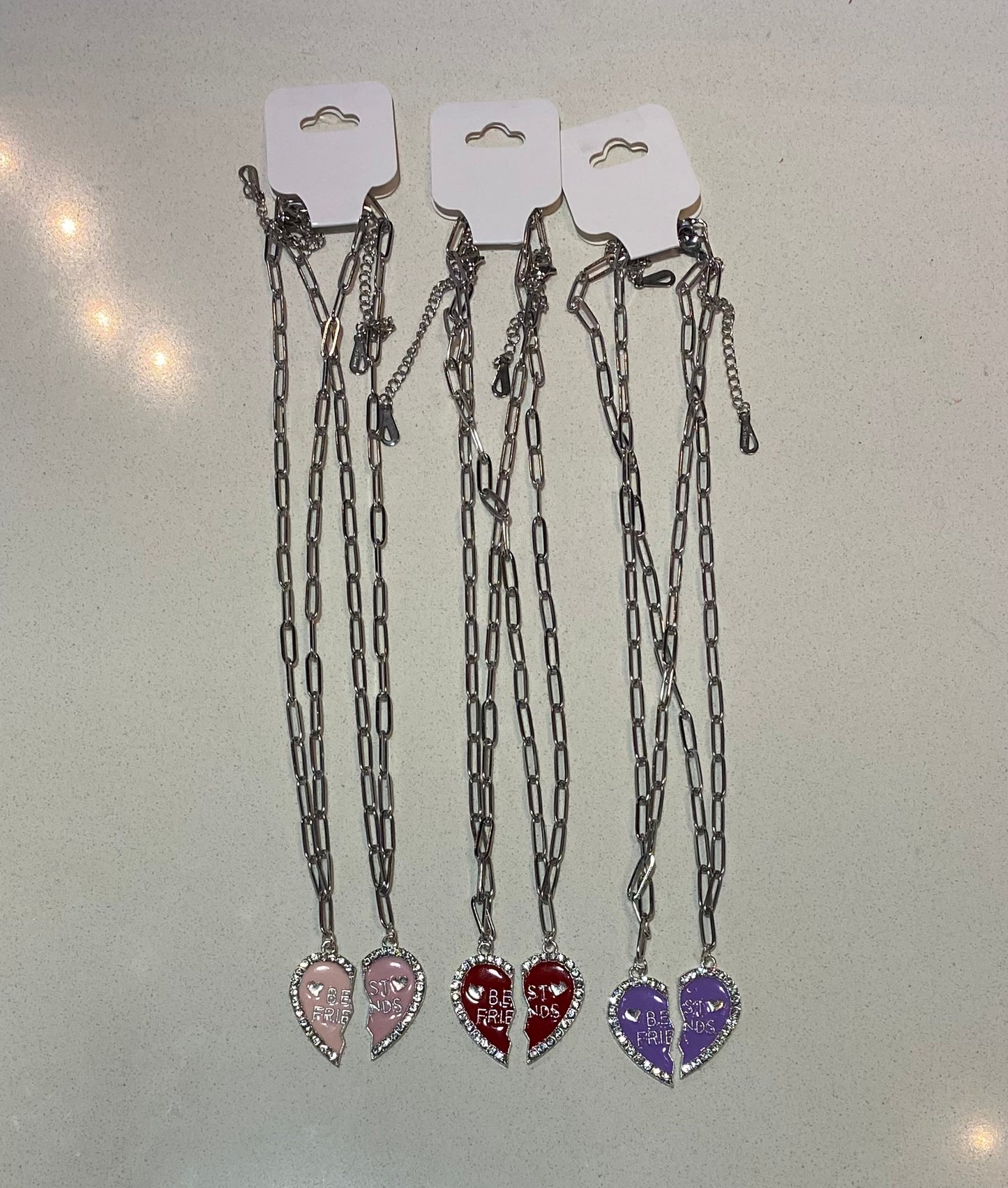 Best Friends Broken Heart Necklaces