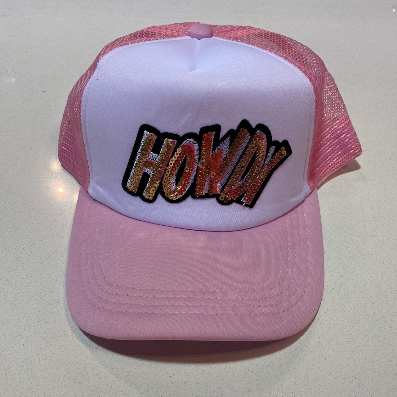 Howdy Sequin Trucker Hat
