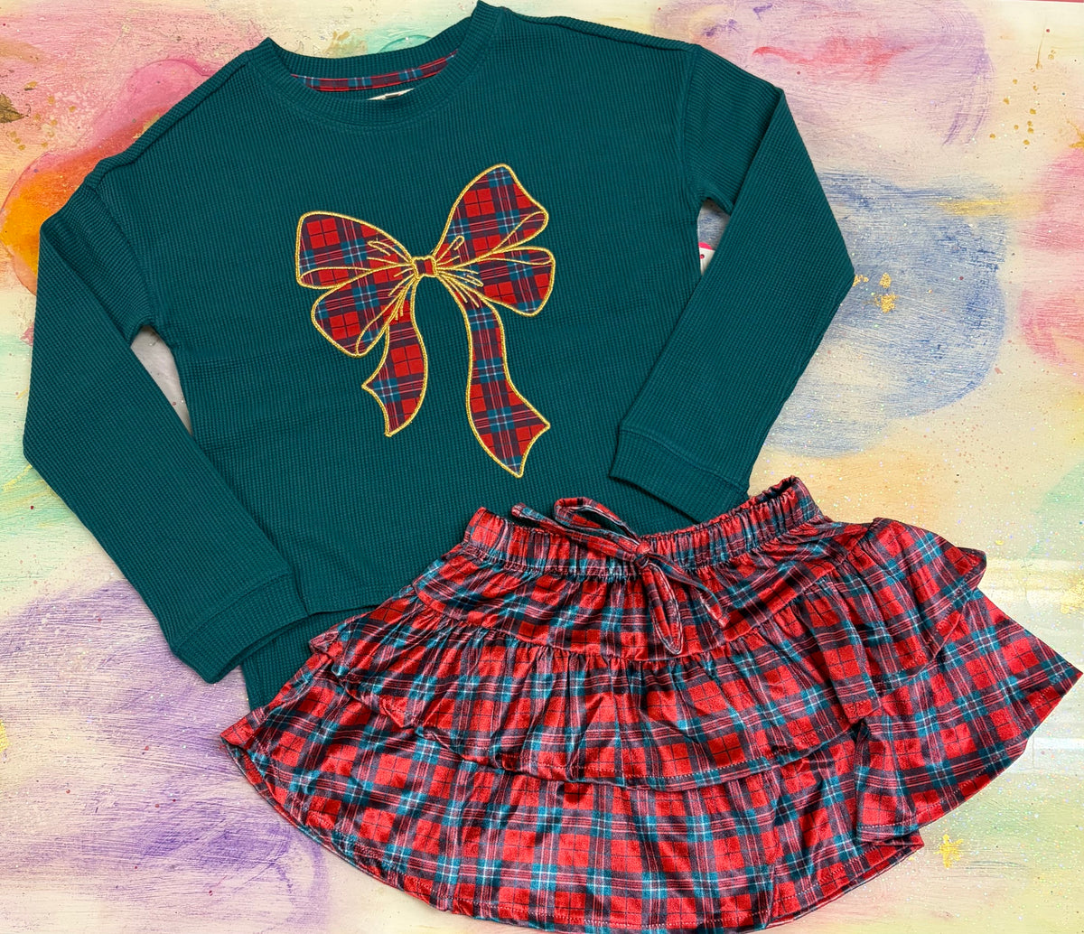 Tartan Ruffle Skirt