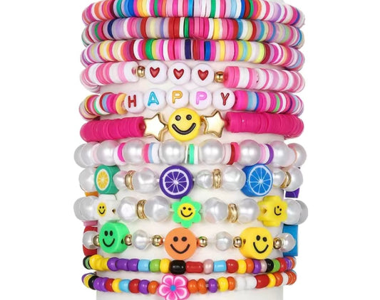 Smiley Bracelet Sets- 12