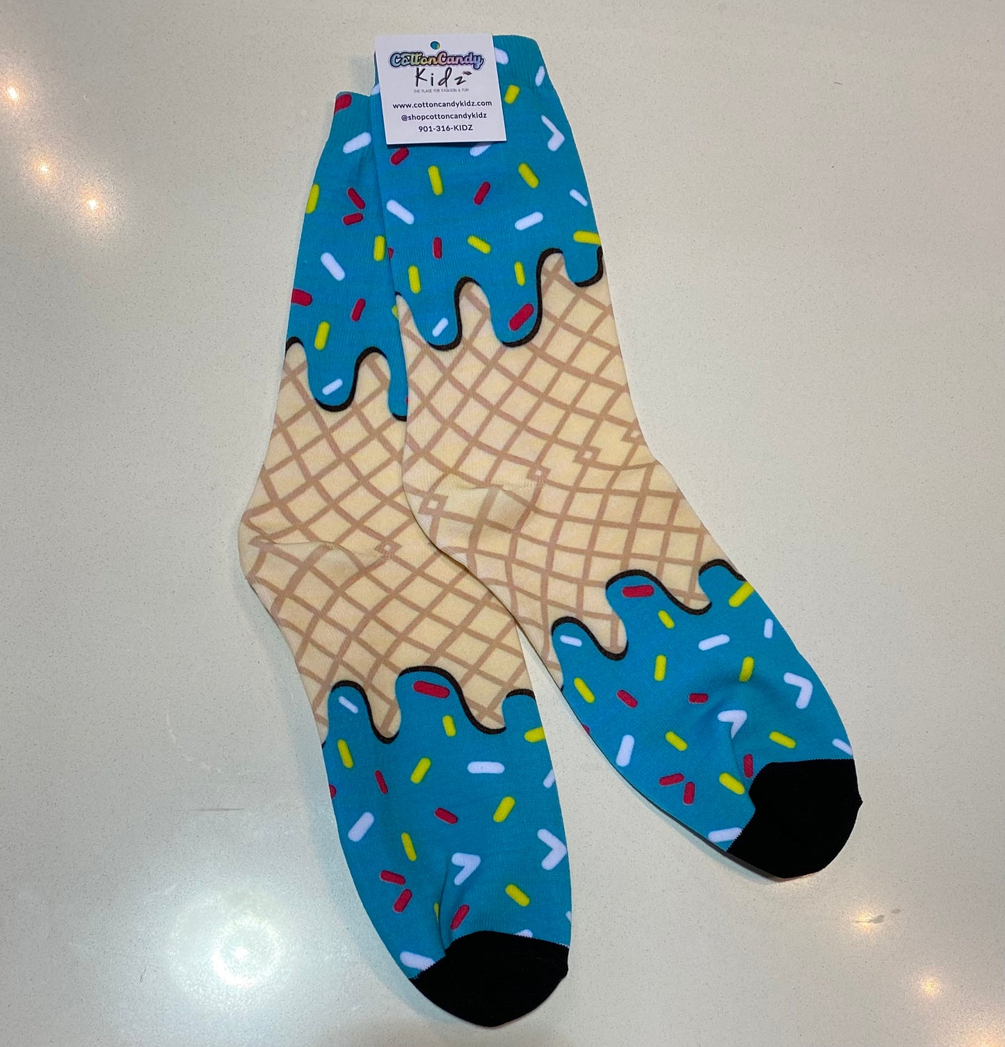 Ice Cream Drip Socks