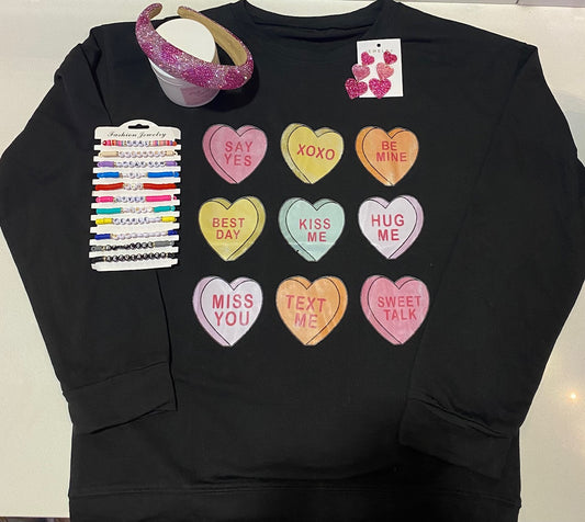 Candy Hearts Long Sleeve Shirts - Assorted