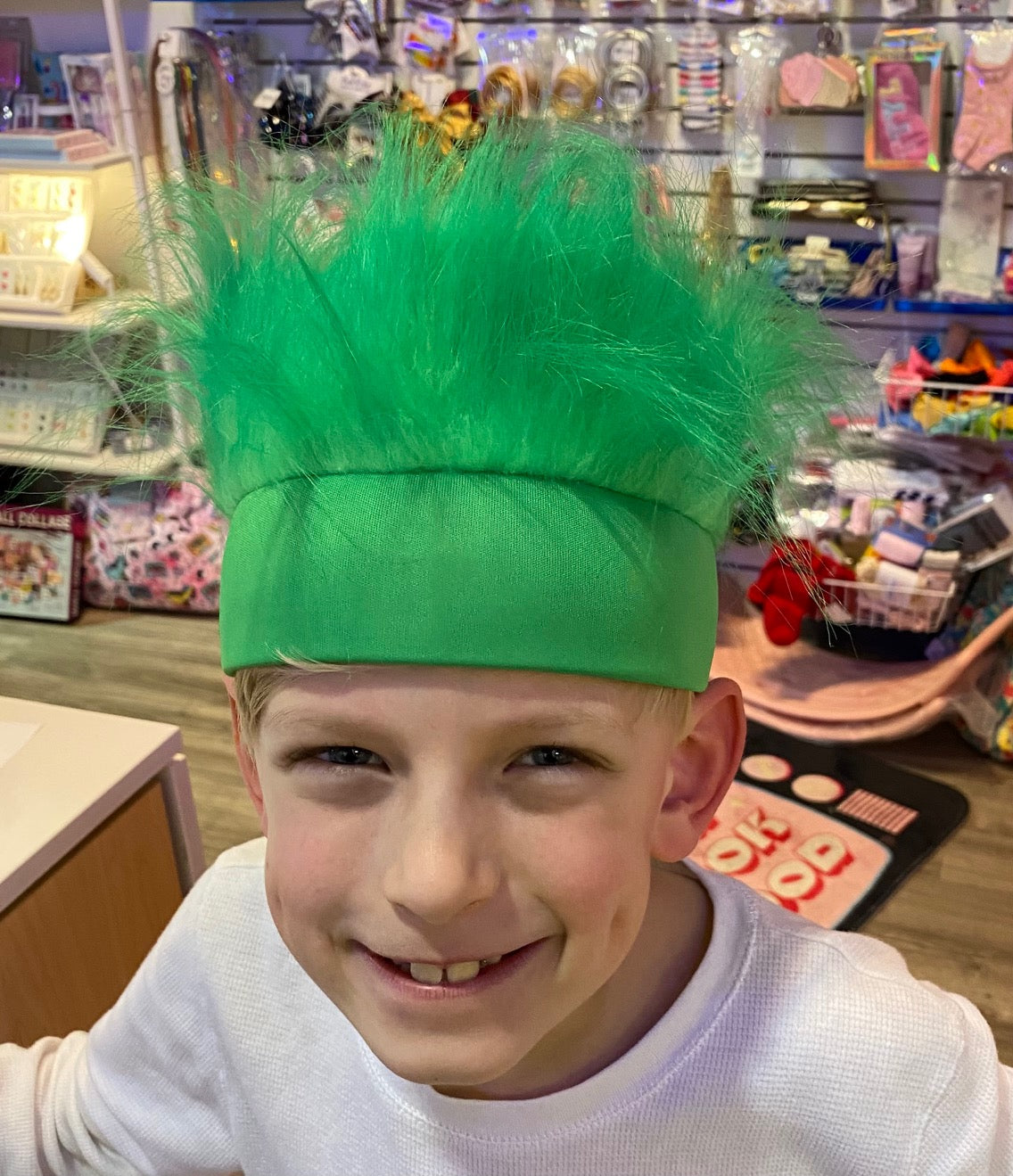 Green Crazy Hair Headbands