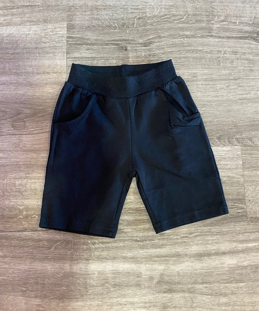 Black 100% Cotton Shorts