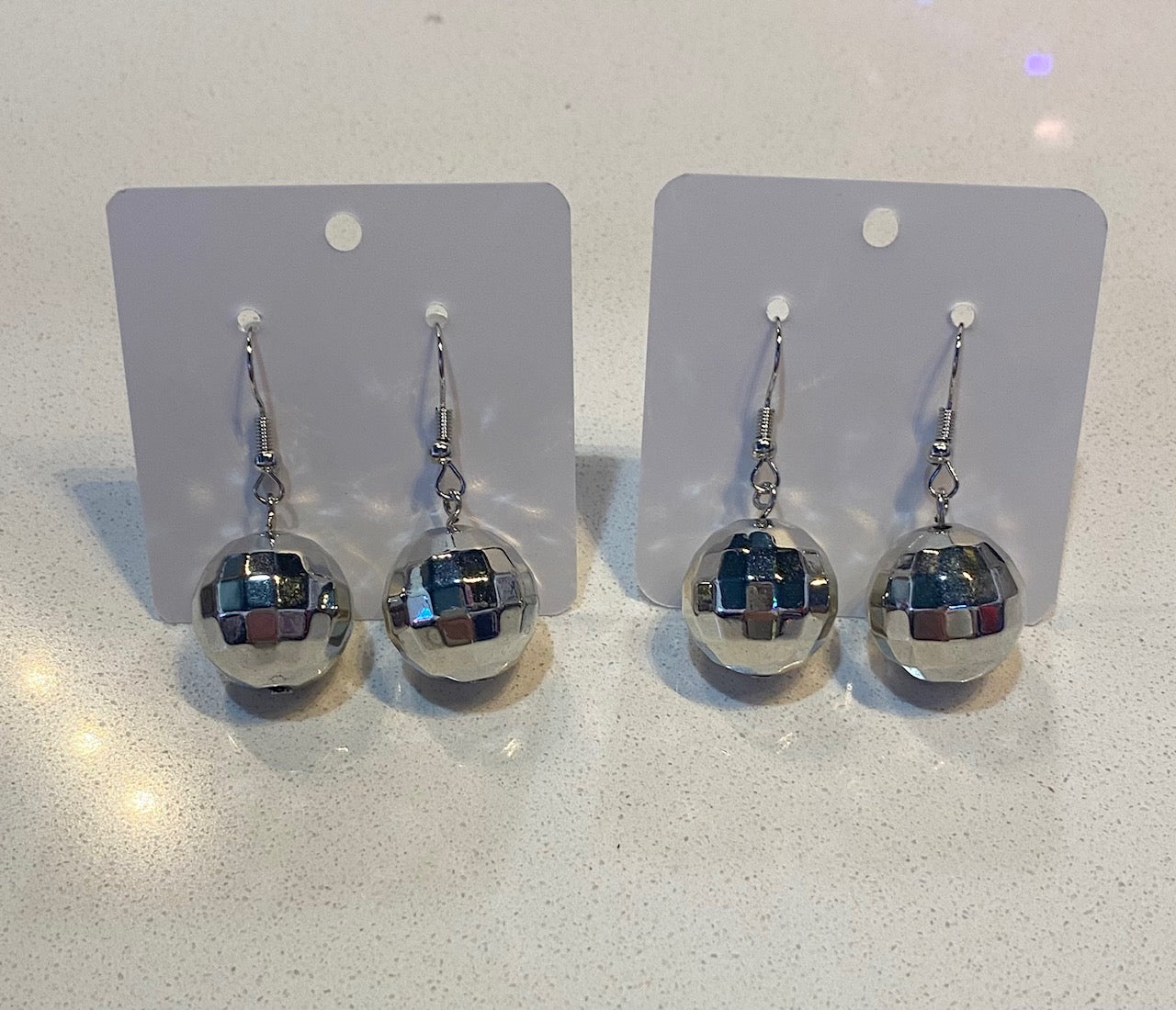 Disco Ball Dangle Earrings