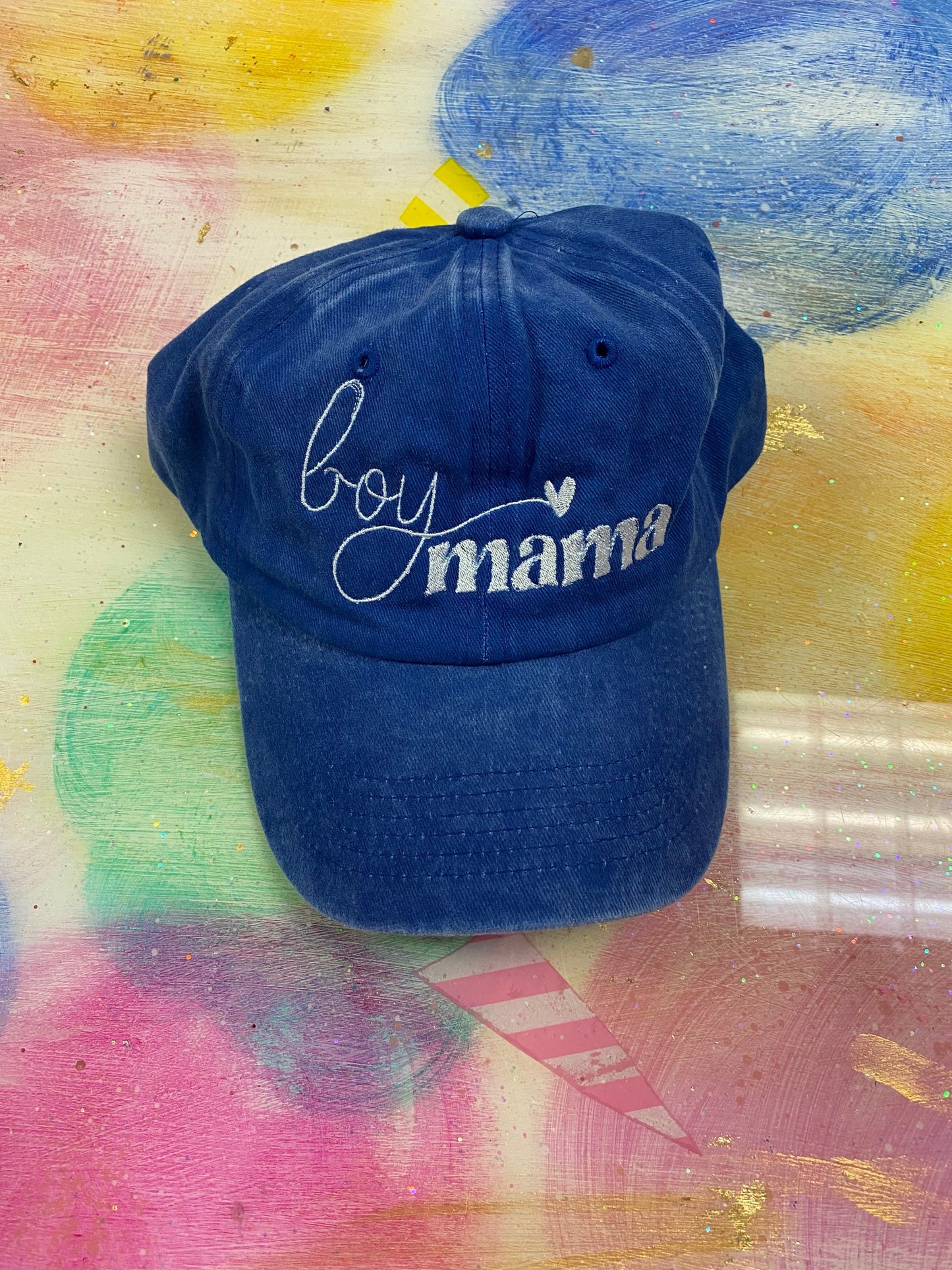 Boy Mama Embroidered Hat