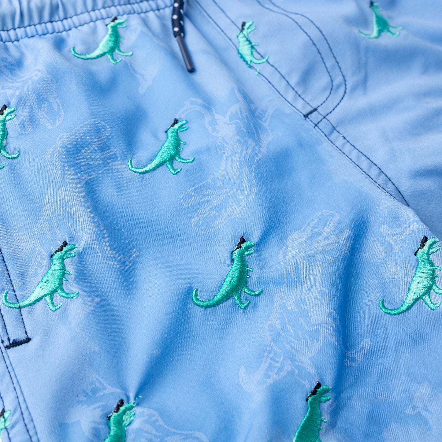 Shadey Dinos H2O + Embroidered Swim Trunks