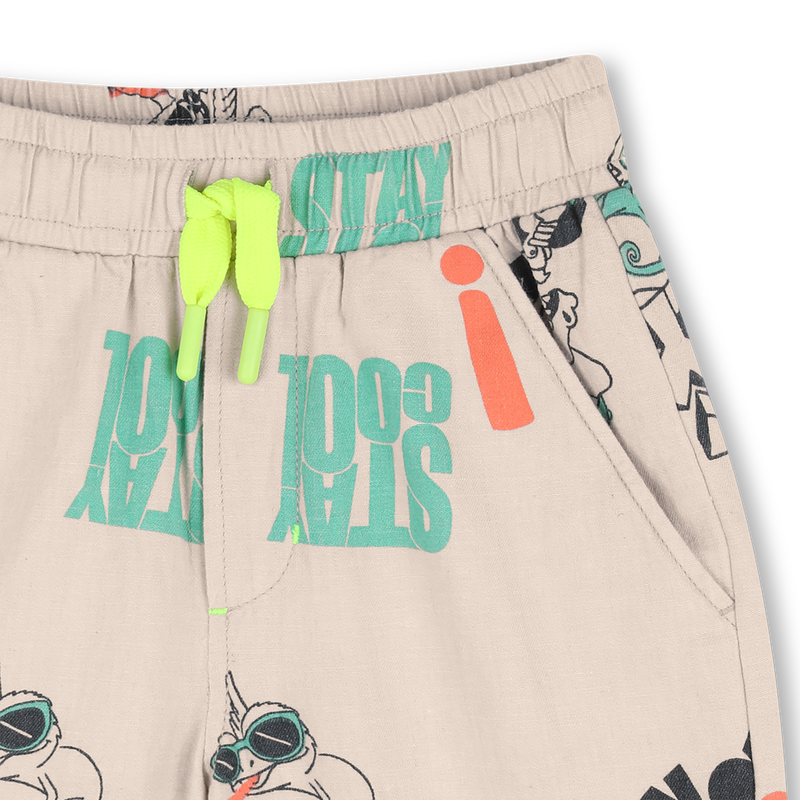Billieblush Print Linen Shorts