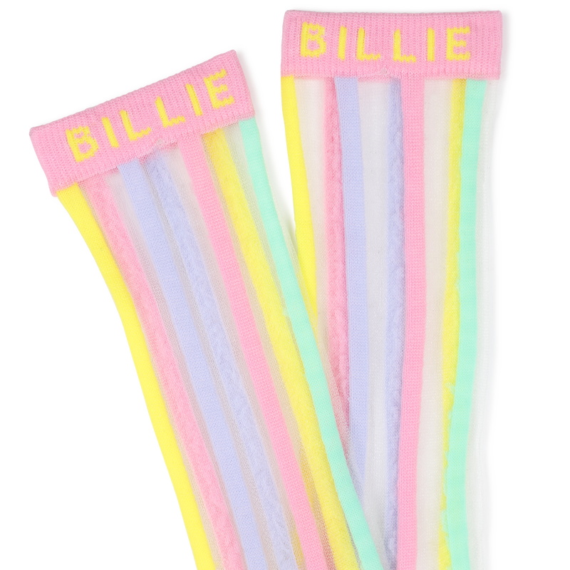 Billieblush Mid Calf Striped Socks