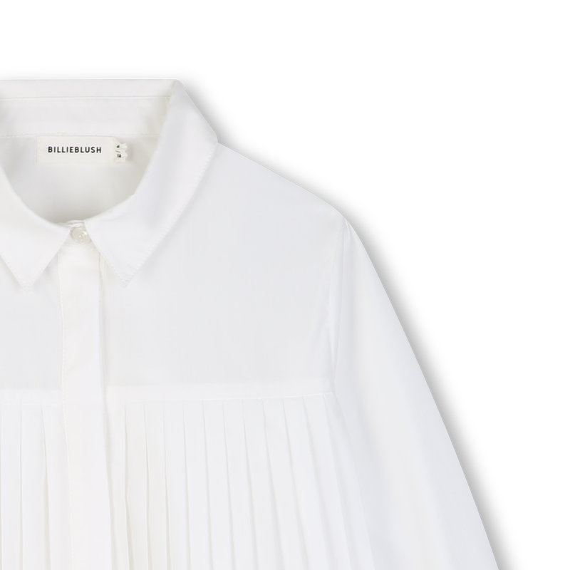 Billieblush White Pleated Collar Shirt