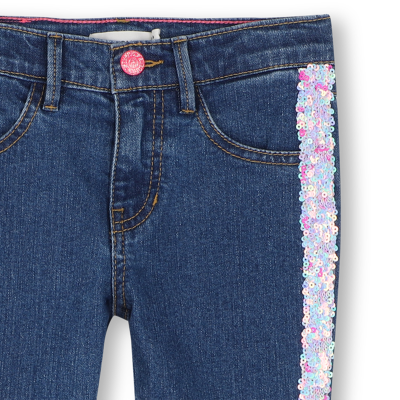 Billieblush Sequin Slim Denim Pants