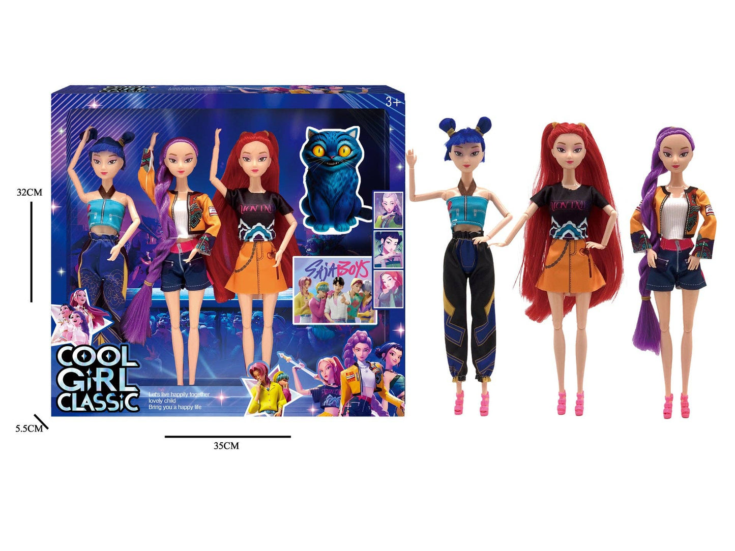 Kpop Demon Hunters Dolls Set