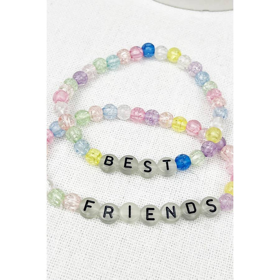Glow in the Dark Best Friend Colorful Bracelets