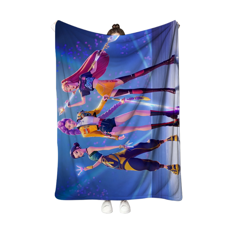 Kpop Demon Hunters Throw Blanket