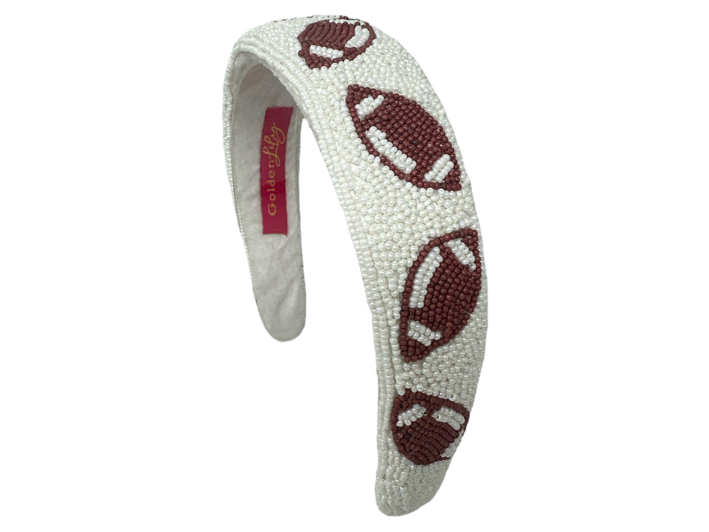 Football Beaded Headband