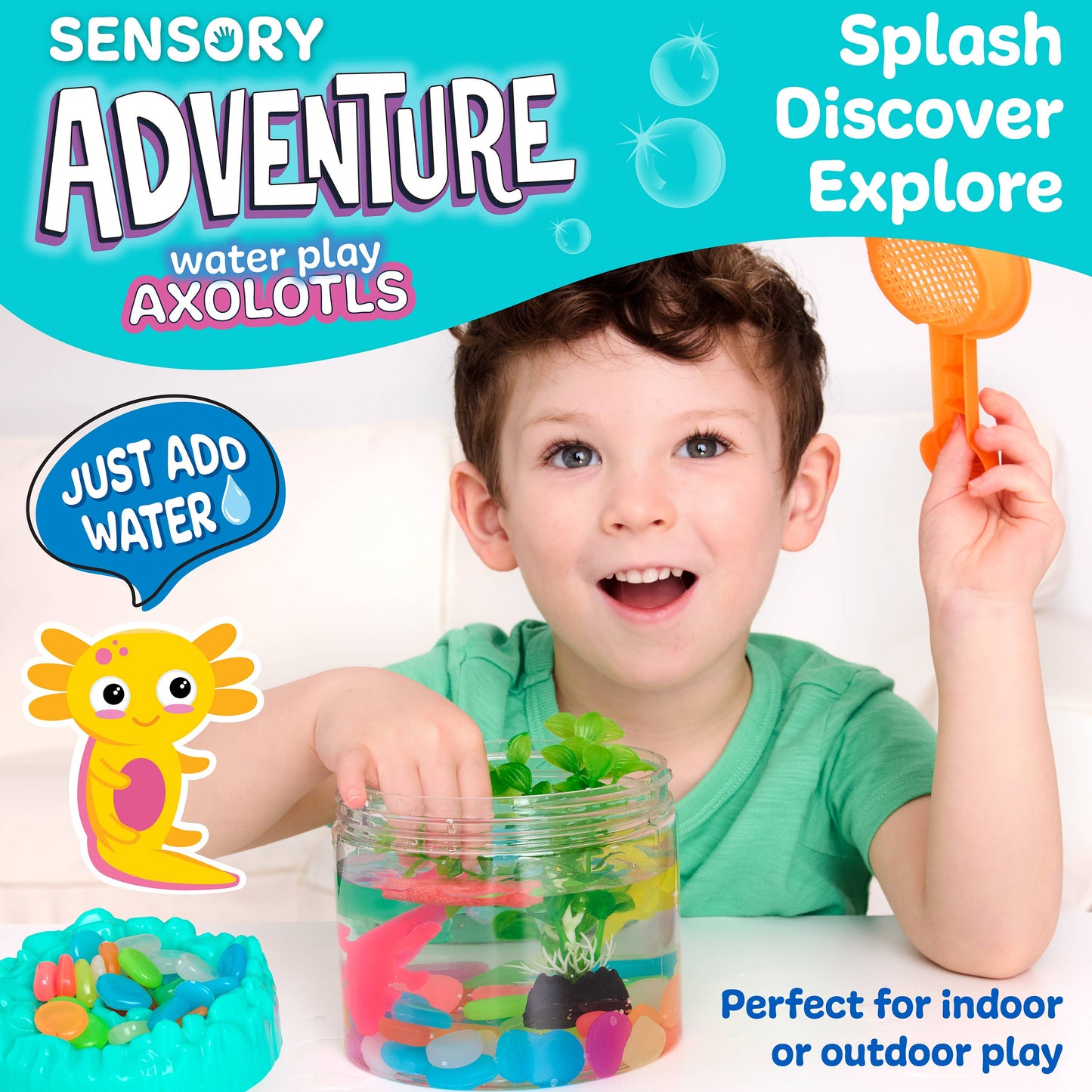 Sensory Water Axolotls: Bucket of Fun
