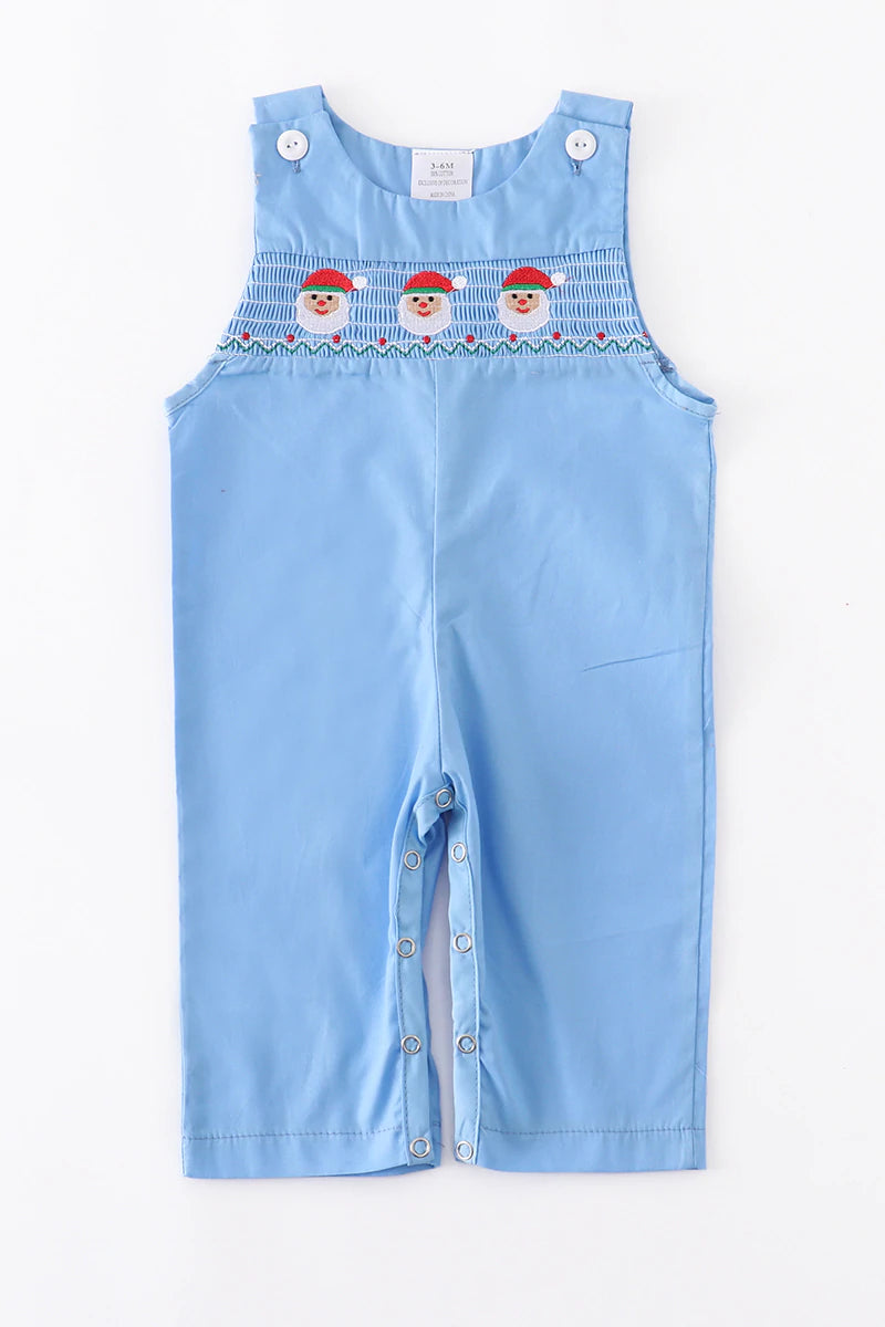 Santa Smocked Christmas Romper