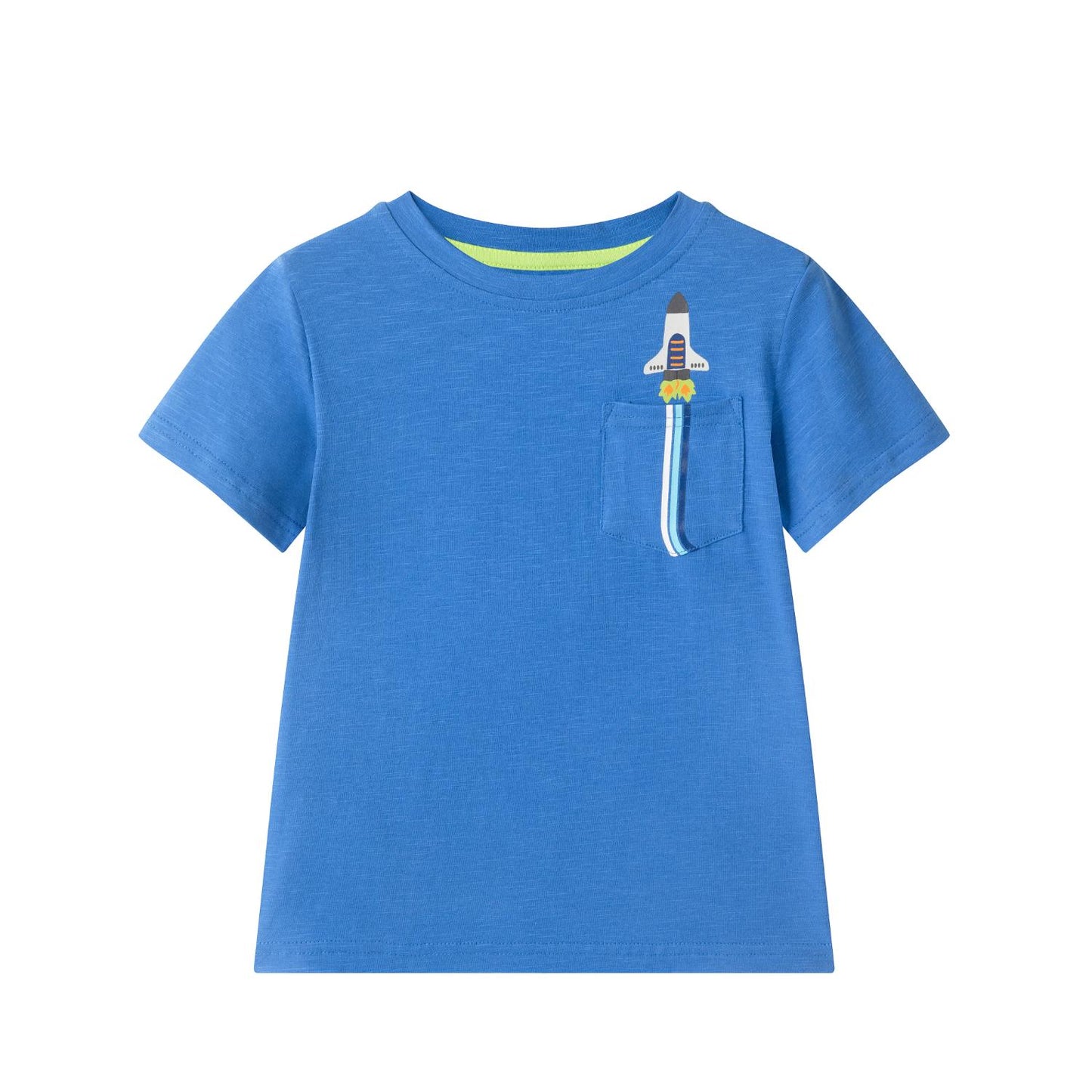 Rocket Blue Pocket Tee