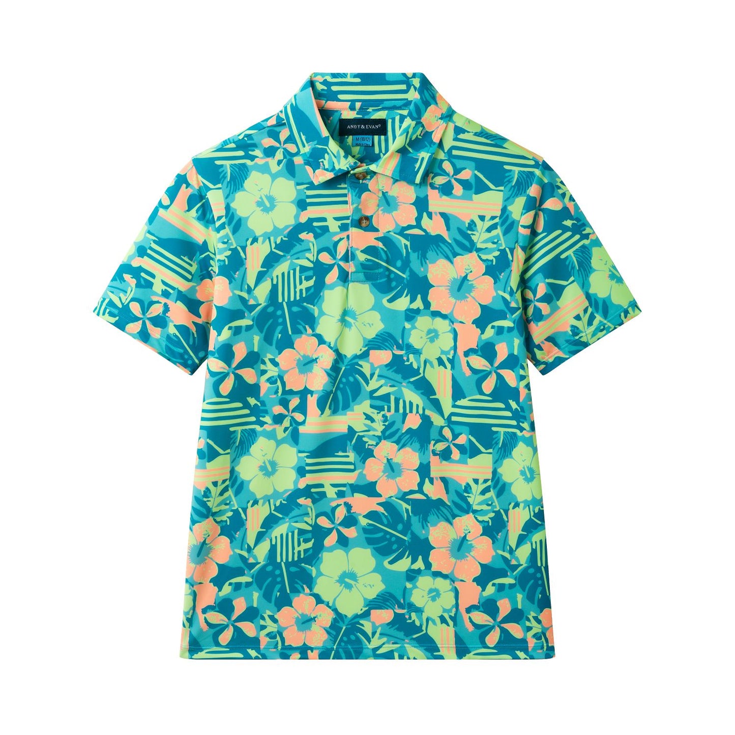 Boys Floral Polo