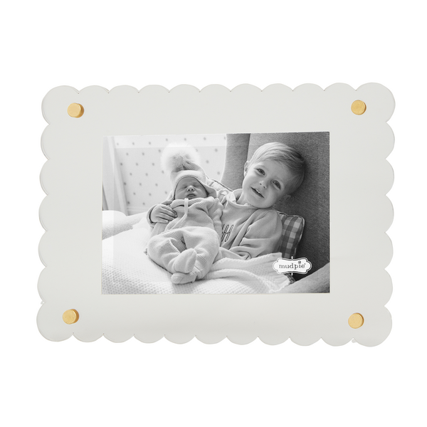 Rectangle Scalloped Acrylic Frame
