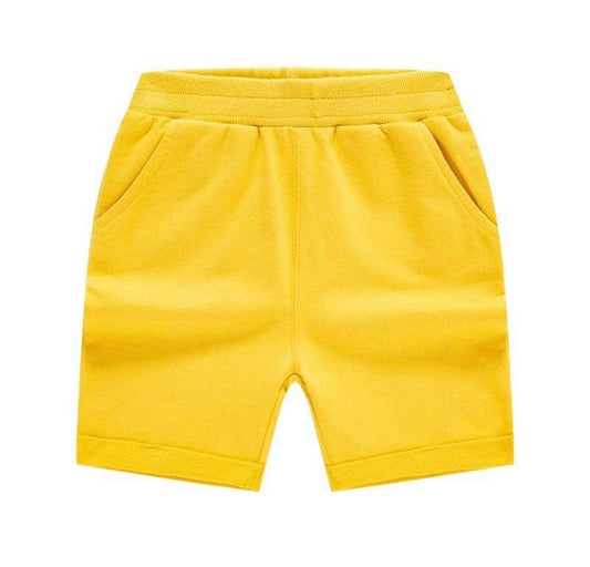 Boys Gold 100% Cotton Shorts