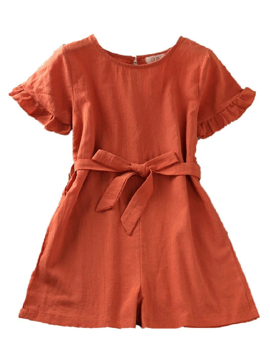 Youth Girls Coral Romper