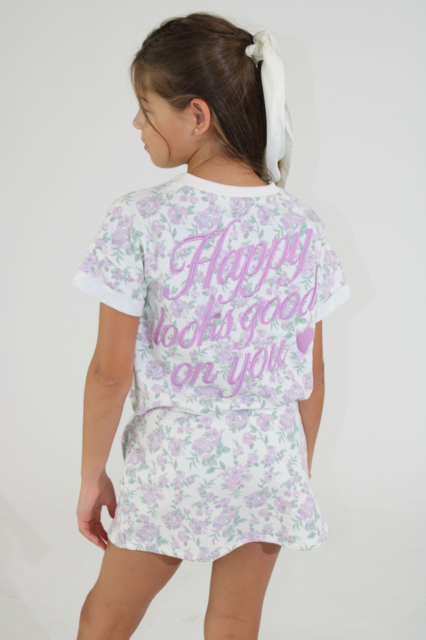 Lilac Floral Embroidery Top