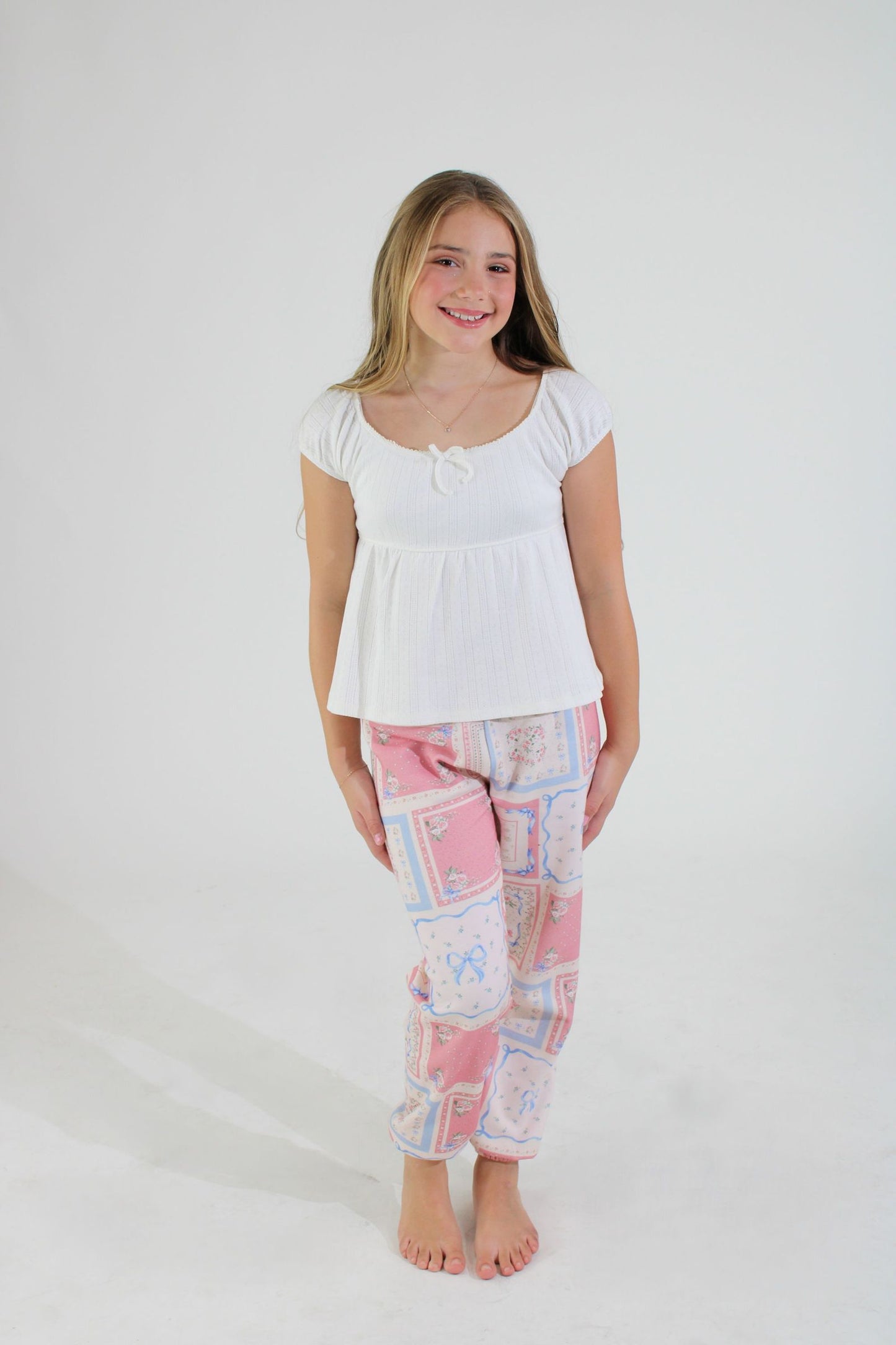 Floral Tile Print Sweatpants