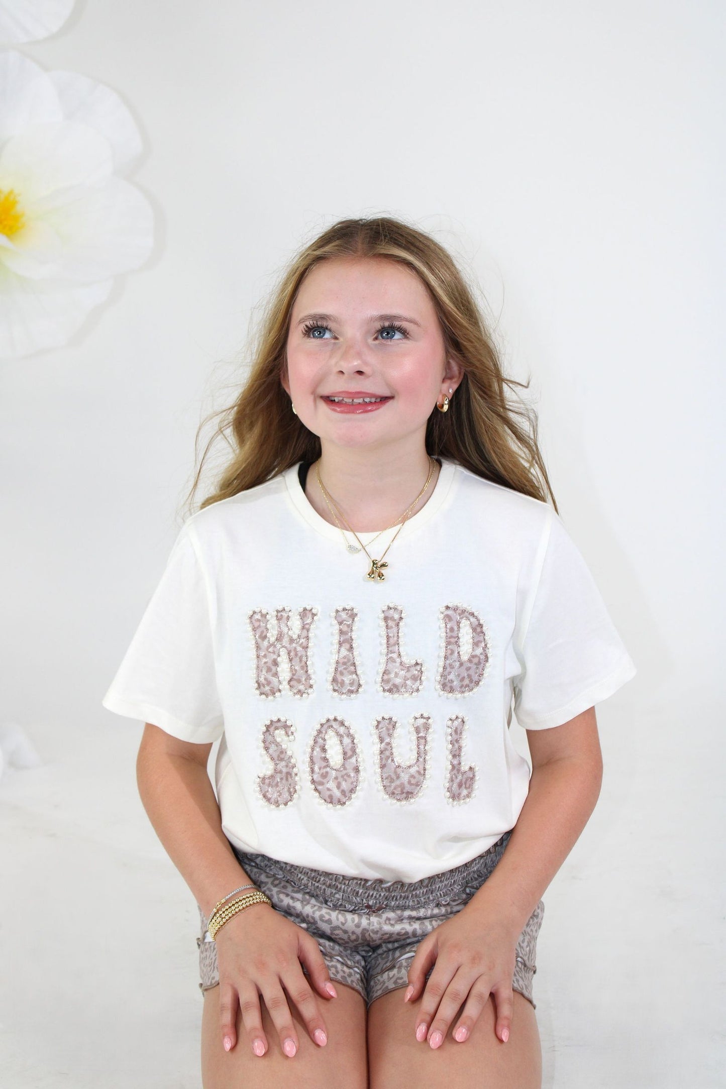 Leopard Lace Applique Tee