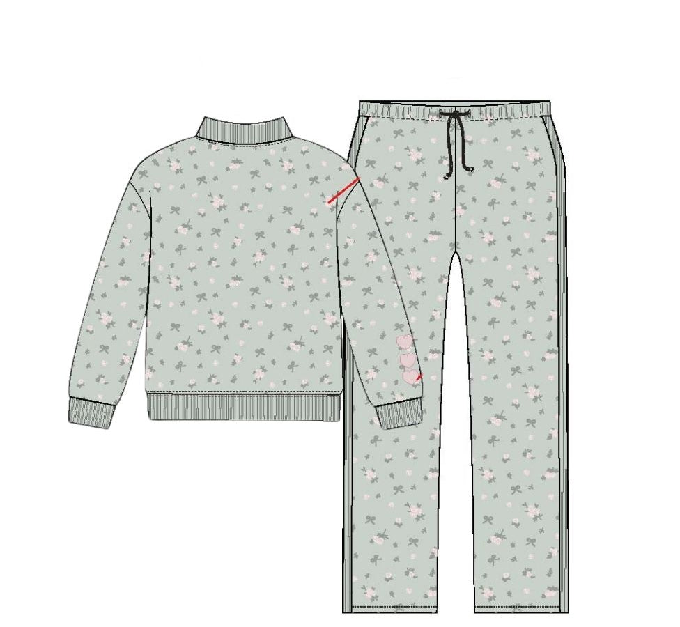 Floral And Bows Sweatshirt