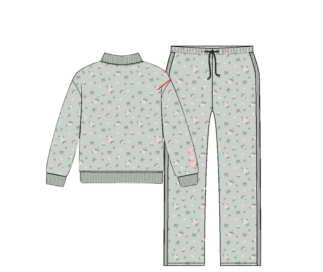 Floral And Bows Sweatpants